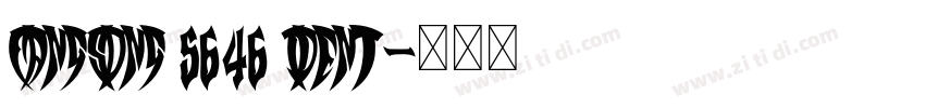 FangSong 5646 Ident字体转换